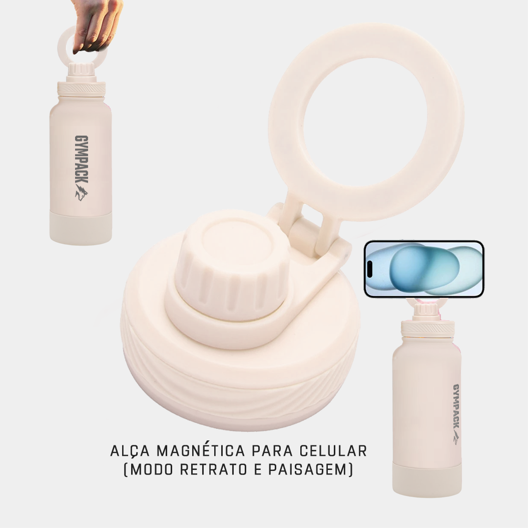 Garrafa Térmica Magsafe Gympack 650ml Creme