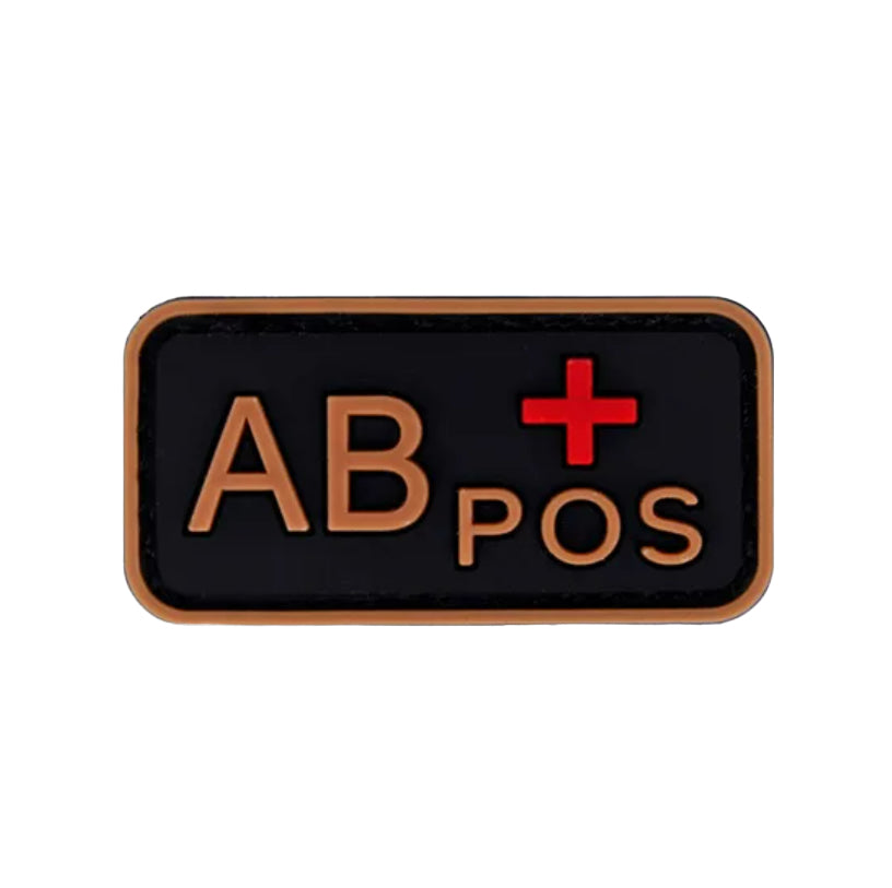 Patch Tipo Sanguíneo (A+, B+, AB+, O+, A-, B-, AB-, O-) Bronze