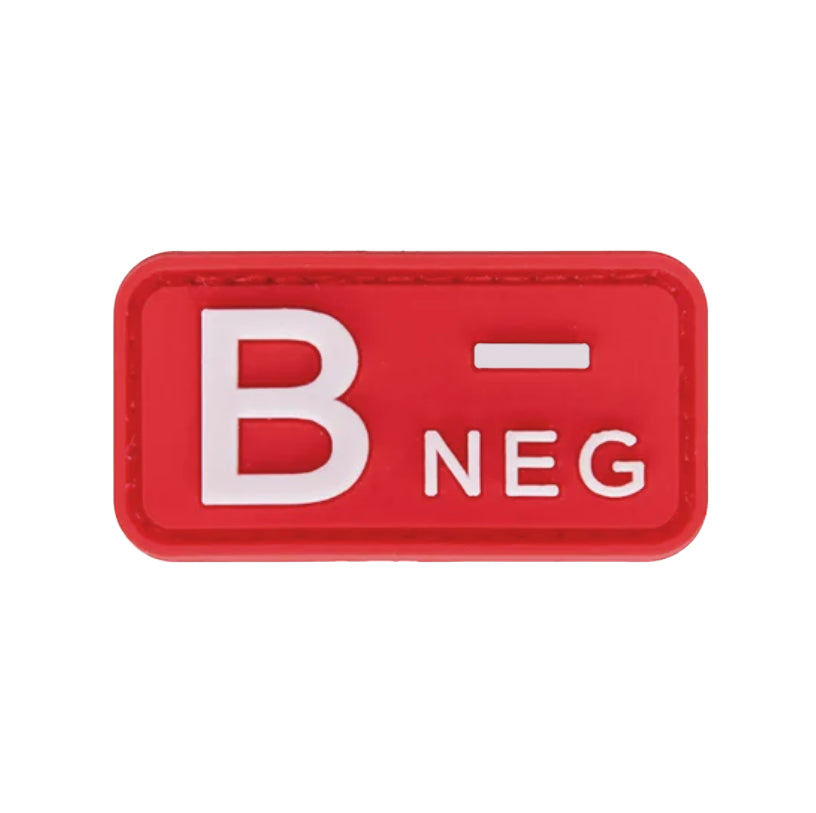 Patch Tipo Sanguíneo (A+, B+, AB+, O+, A-, B-, AB-, O-) Vermelho