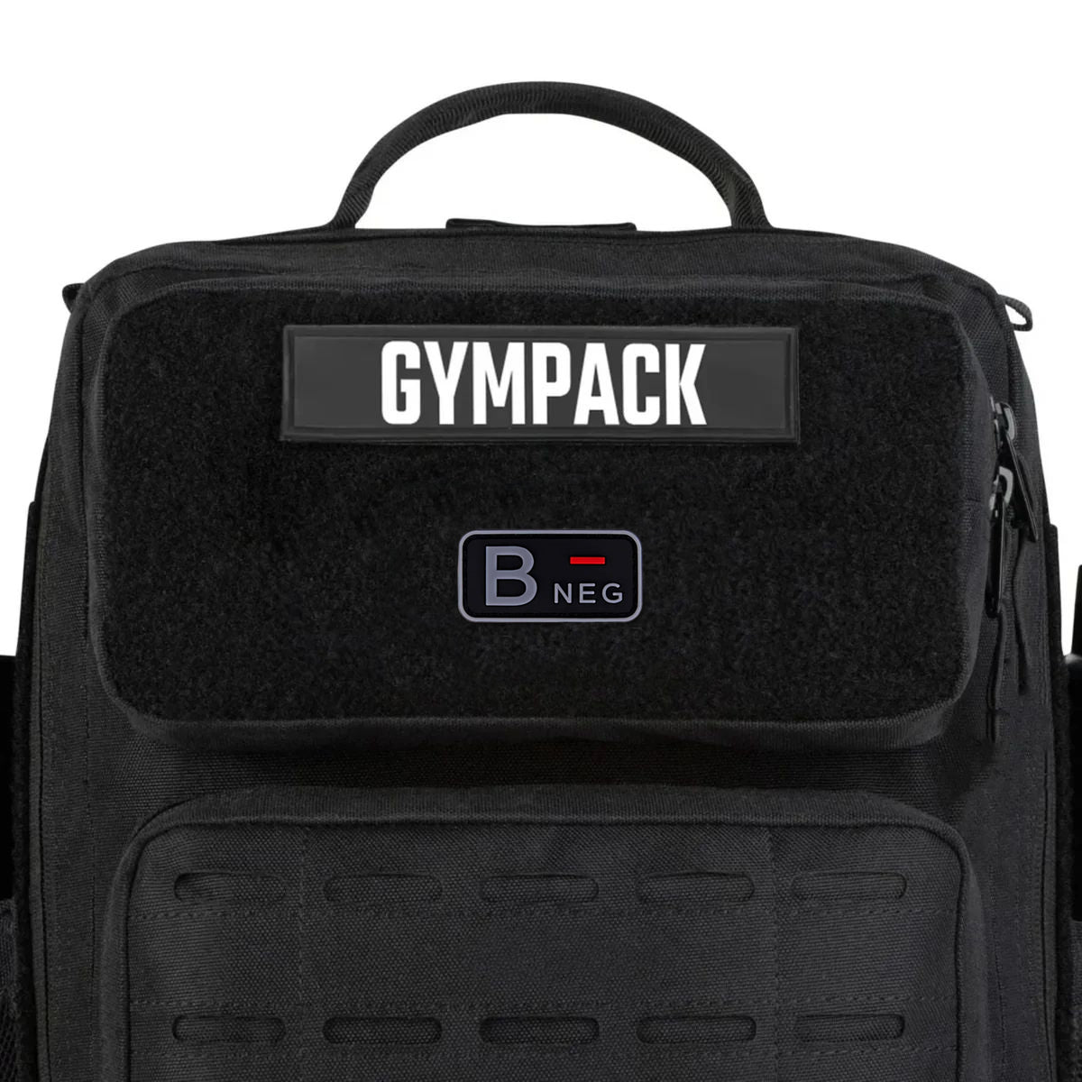 Patch Tipo Sanguíneo (A+, B+, AB+, O+, A-, B-, AB-, O-) Preto / Cinza