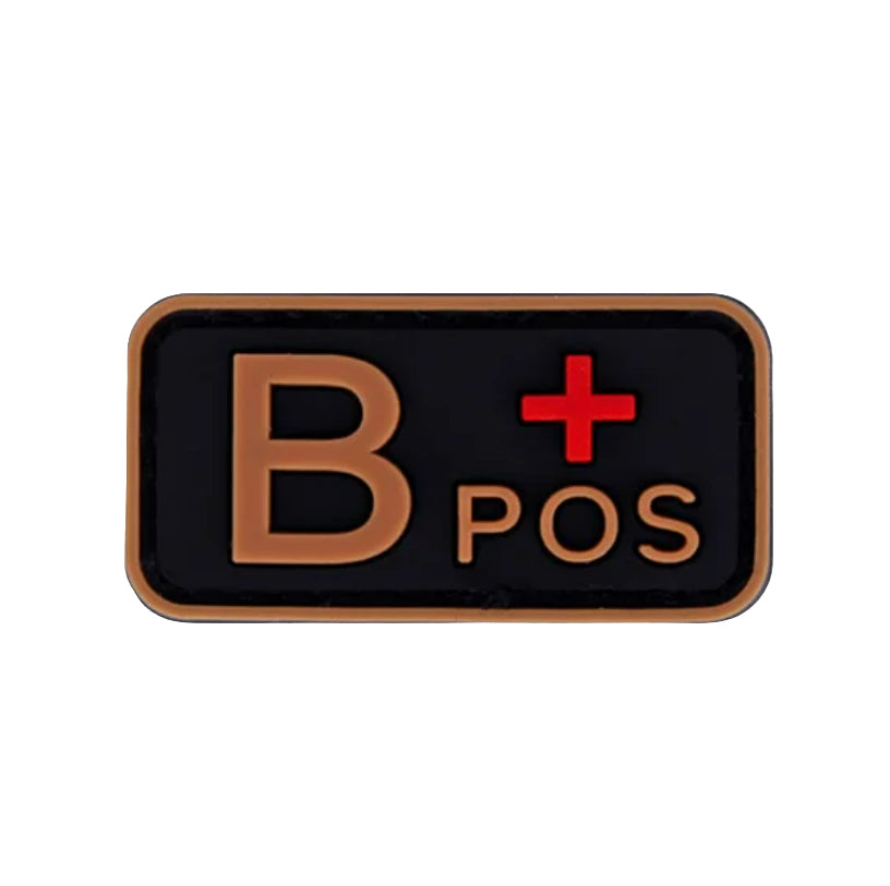 Patch Tipo Sanguíneo (A+, B+, AB+, O+, A-, B-, AB-, O-) Bronze