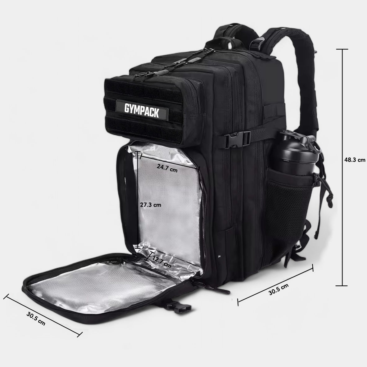 Gympack Térmica 50L Preta