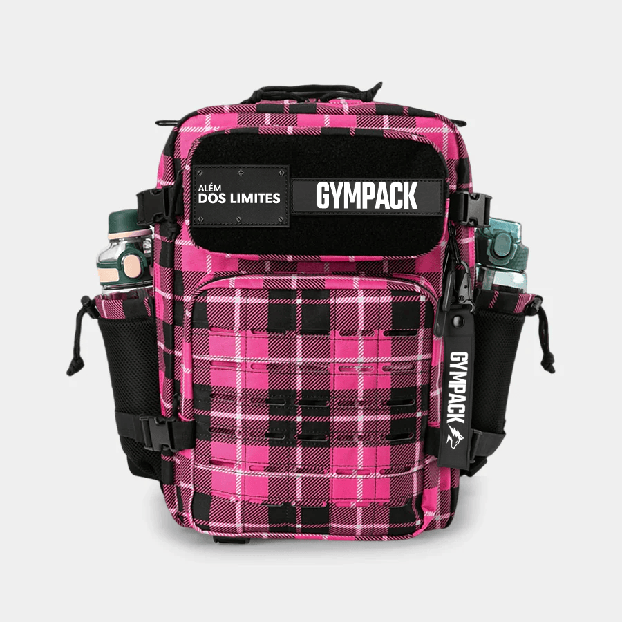 Gympack Pro 25L Rosa Xadrez