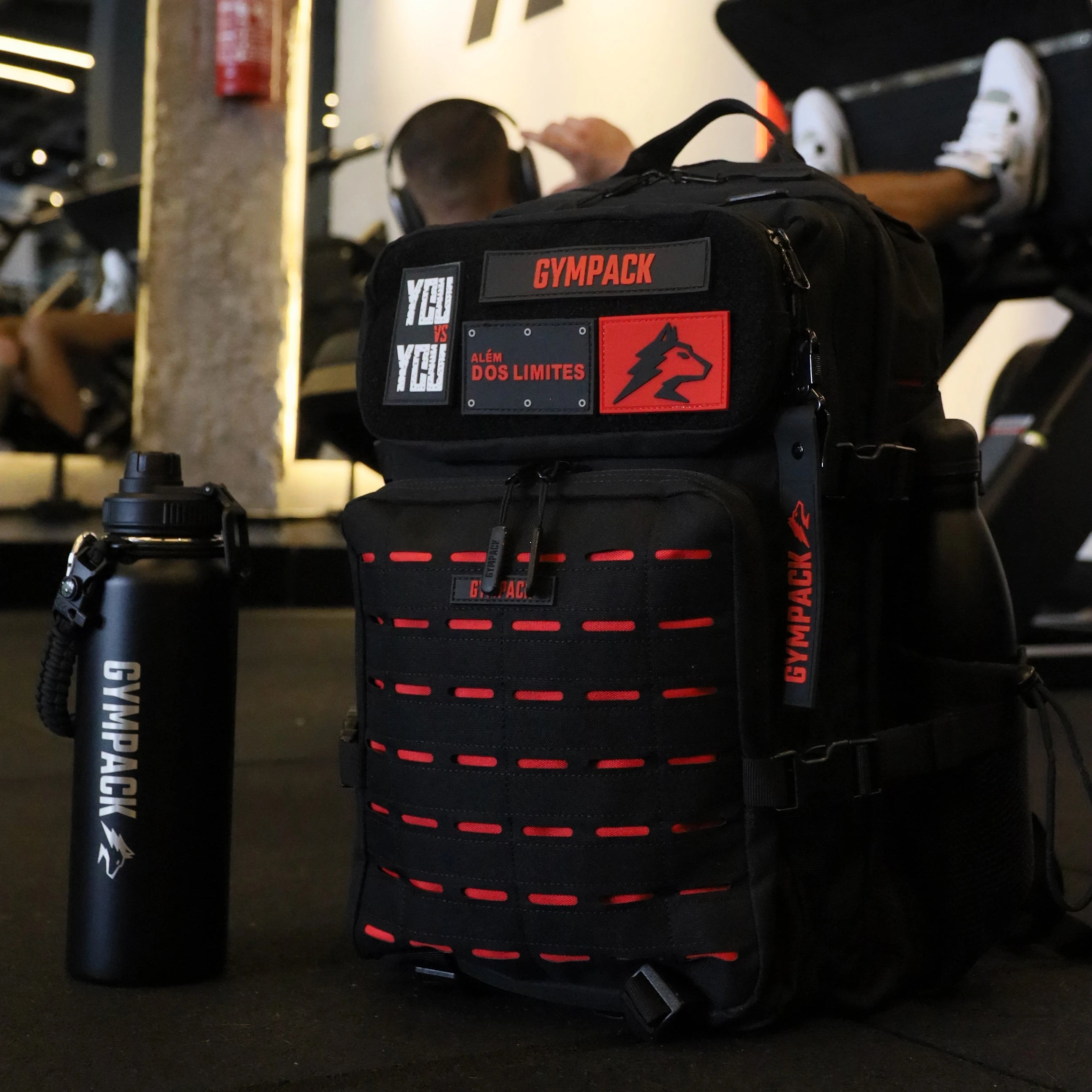 Gympack Pro Térmica 50L Preta & Vermelha