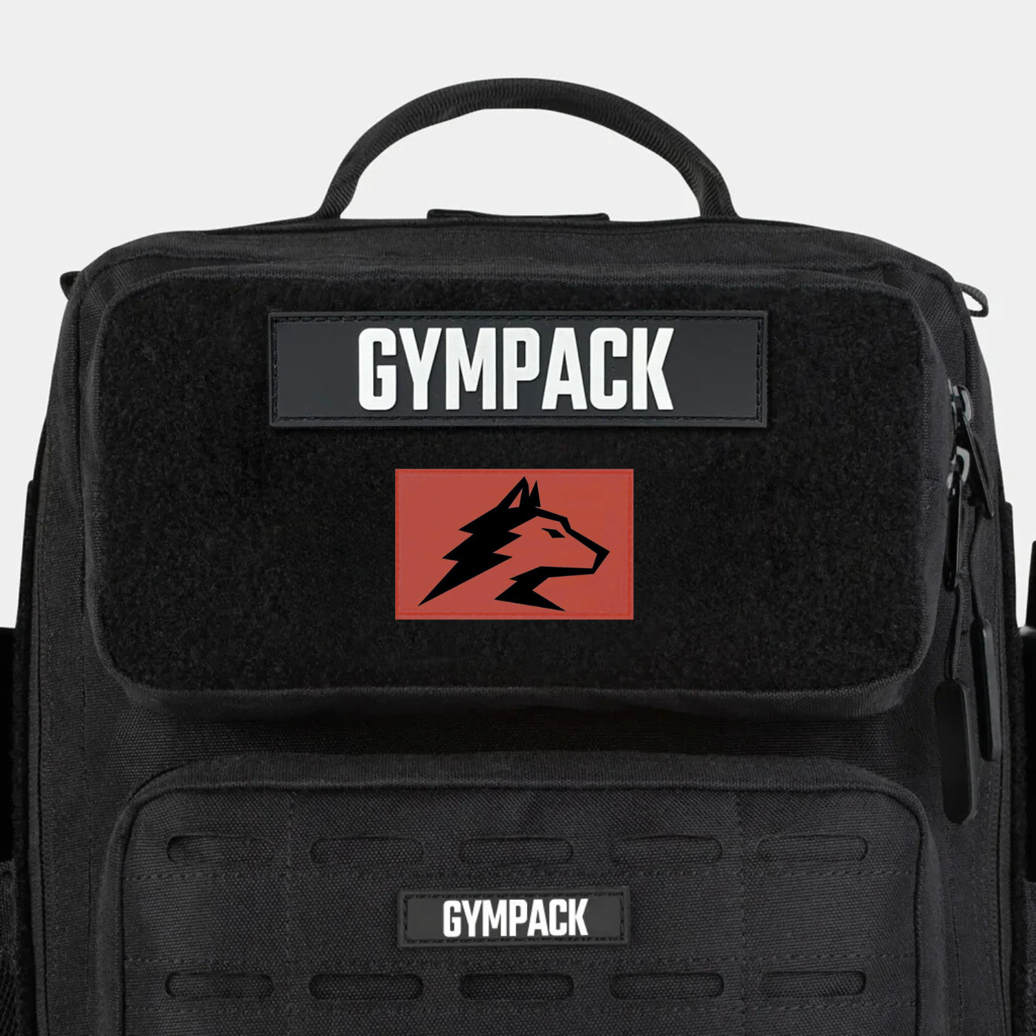 Patch Lobo Gympack Vermelho / Preto