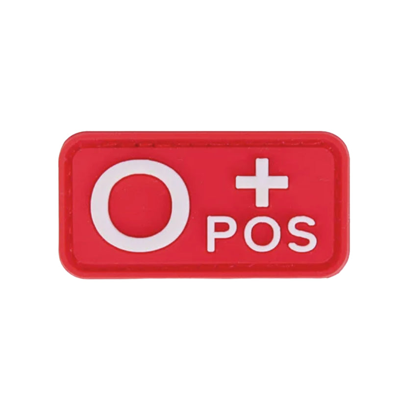 Patch Tipo Sanguíneo (A+, B+, AB+, O+, A-, B-, AB-, O-) Vermelho