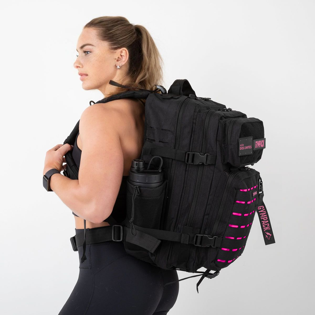 Gympack Pro Térmica 50L Preta & Rosa