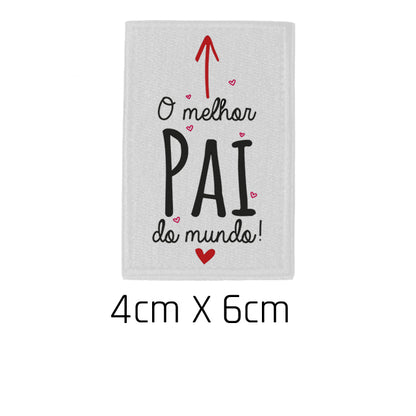 Patch O Melhor Pai do Mundo Branco