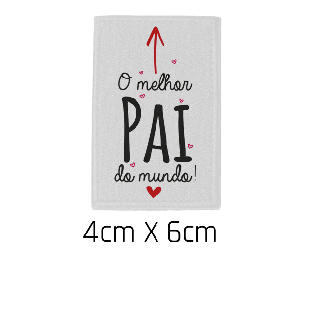 Patch O Melhor Pai do Mundo Branco