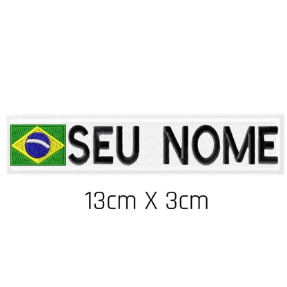 Patch Personalizável Brasil Branco